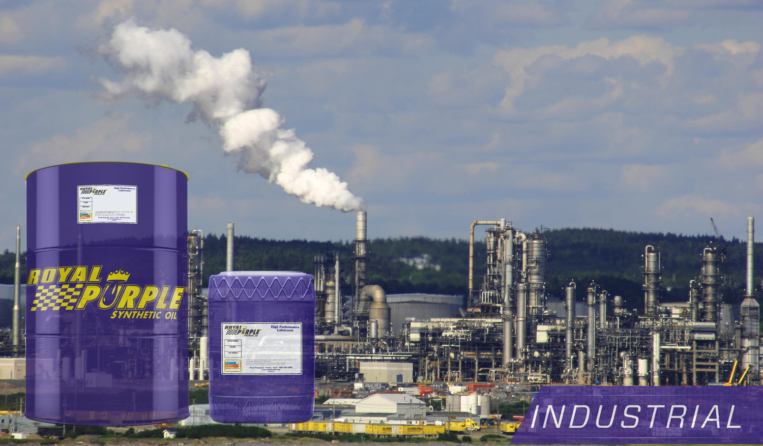 Royal purple synthetic lubricants for industrial purposes in the UAE . FDA Approved Barrier fluids .